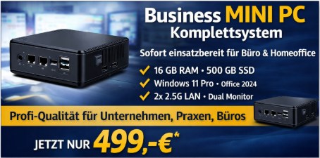 Mini - PC - NUC -Intel N97 - 16GByte - 500GByte SSD NVMe