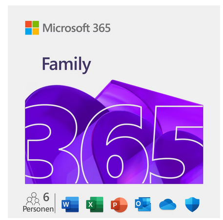 Microsoft 365 Family (Office-Apps inkl. Copilot-KI ) ESD