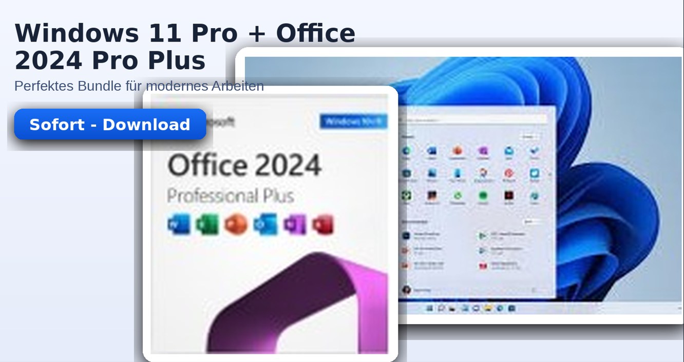 Bundle: Windows 11 pro, Office 2024 Pro-Plus, ESD